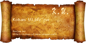 Kokas Uljána névjegykártya